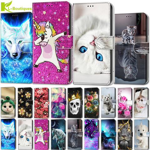 Funda de cuero con tapa magnética para Samsung Galaxy A7 2022, carcasa de lujo para Samsung A6 A5 A8 A9 2022, 2022 ► Foto 1/6