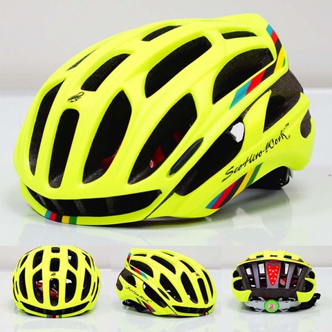 Casco de seguridad en Bicicleta para hombre y mujer, luz LED, ultraligero, BC0078 ► Foto 1/6