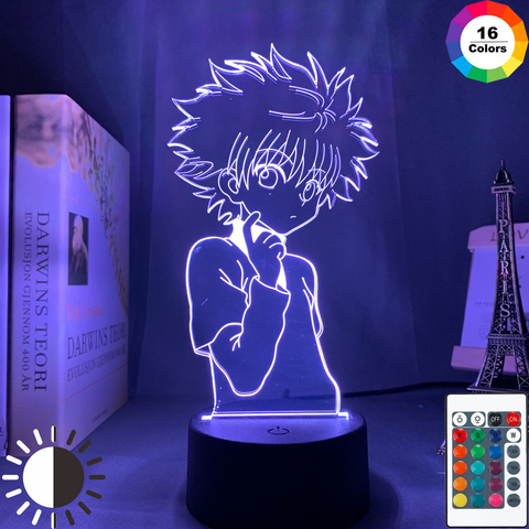 Lámpara nocturna 3d de Anime Hunter X Hunter para niños, decoración dormitorio infantil, luz de noche, regalo de Manga, Hunter X Hunter ► Foto 1/6