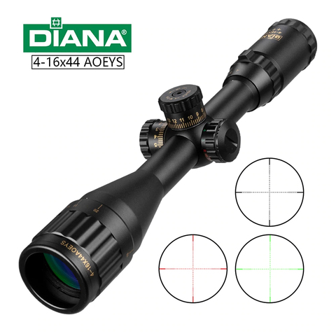 Mira cruzada óptica táctica 4-16x44 verde rojo iluminado Rifle de caza Rifle de alcance para francotirador Airsoft pistolas de aire ► Foto 1/6