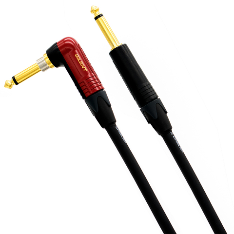 Cable de reducción de ruido para instrumento de guitarra eléctrica, cable insignia mogami 6,35, enchufe silencioso, profesional, 3368mm ► Foto 1/6