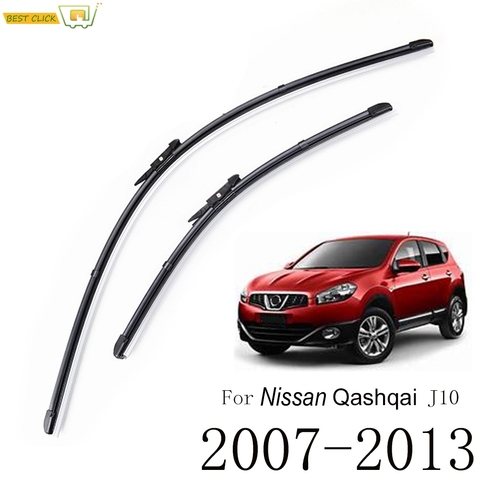 Misima de parabrisas de limpiaparabrisas para Nissan Qashqai J10 2007 - 2013 limpiaparabrisas de ventana delantera hoja 2008, 2009, 2010, 2011, 2012 ► Foto 1/6