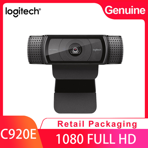 Cámara Web Logitech C920e HD Pro, grabación de vídeo en pantalla ancha, USB, Smart 1080p, cámara Web C920 para ordenador, versión actualizada CMOS ► Foto 1/6