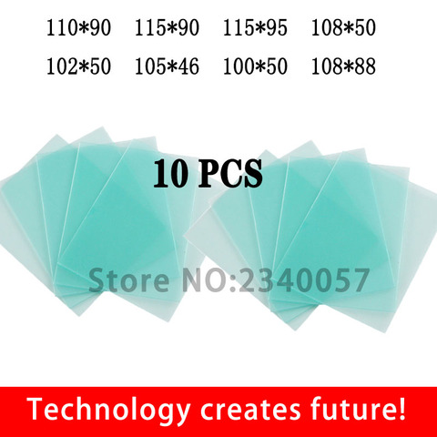 Cubierta de lente de casco de soldadura de arco de argón, lentes para casco de soldadura de 110x9 0mm/115x9 0/ 115x9 5/ 108x5 0mm/ 102x5 0/ 100x50 ► Foto 1/3