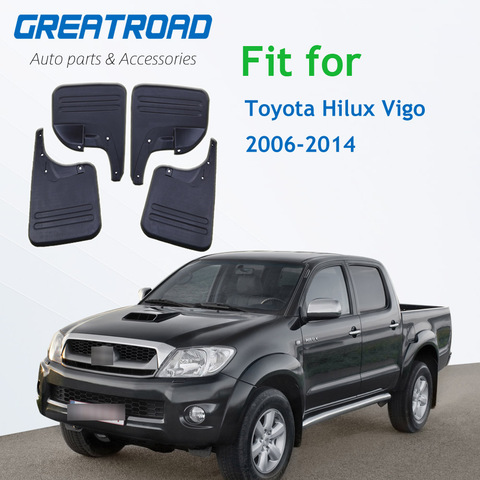 Uds salvabarros, guardias para Toyota Hilux Vigo 2005-2014 delantera y trasera guardabarros Accesorios ► Foto 1/1