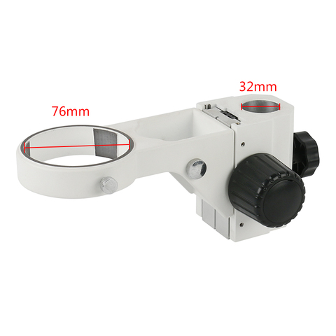 Soporte de enfoque ajustable para microscopio Binocular Micros, Zoom de 32mm de diámetro, 76mm ► Foto 1/4