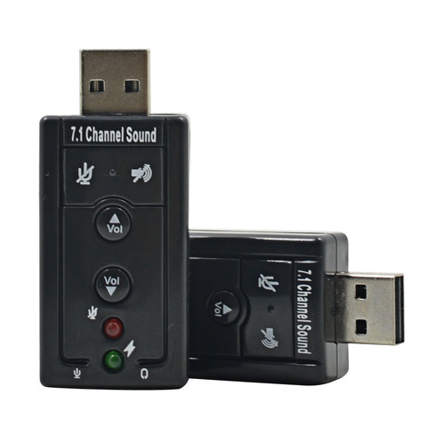 TISHRIC-tarjeta de sonido USB profesional, adaptador de Audio para auriculares, micrófono de sonido de 7,1 canales para ordenador portátil, PC, tarjeta de sonido USB externa ► Foto 1/6