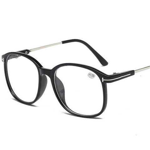 Gafas de hipermetropía redondas Retro Para hombres y mujeres, anteojos con prescripción, ultraligeros, lector de gafas + 50 + 75 + 100 + 125 A + 400 ► Foto 1/6