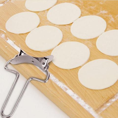 Envoltura Dumpling DIY de acero inoxidable, cortador de masa de moho, utensilios de cocina, 7cm ► Foto 1/6