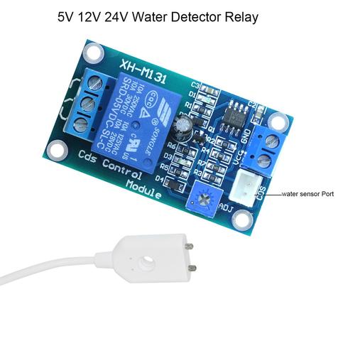 Detector de nivel de agua, módulo de relé, alarma de fugas de agua, interruptor automático para bomba de agua, 5V, 12V ► Foto 1/6