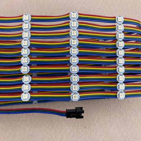 WS2813-RGB LED direccionable a todo color, luz de píxel, entrada DC5V, 5cm/10cm/15cm, con cable de color, IP20, 100 Uds. ► Foto 1/6