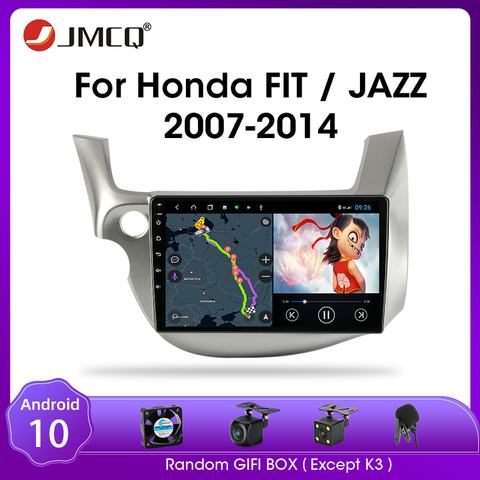 JMCQ Android 9,0 Radio del coche para HONDA JAZZ 2007-2013 Multimedia reproductor de Video 2 din espejo Conexión de pantalla unidad de cabeza ► Foto 1/6