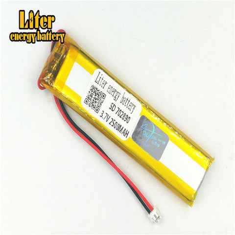 Batería lipo recargable de polímero de litio de alta calidad, enchufe de 1,5-2P, 3,7 V, 702890, 703090, 2800mah, de fábrica ► Foto 1/3