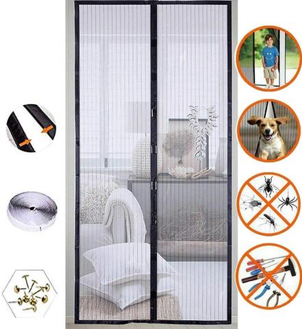 Mosquitera para puerta, ventana, cortinas para bichos, cierre automático, cortina de cocina, envío directo ► Foto 1/6