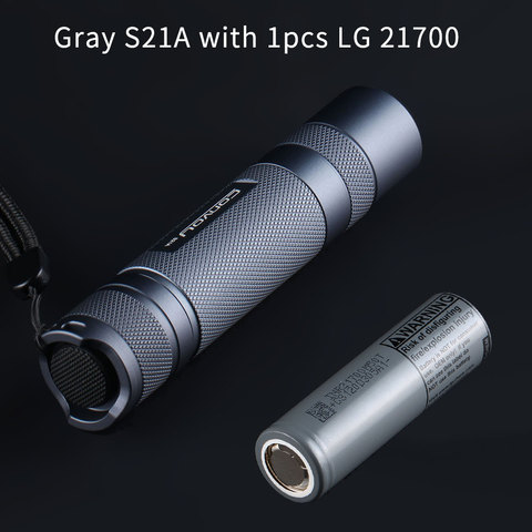 Convoy-batería de litio S21A luminus sst40, luz gris, 1 pieza, LG 21700 ► Foto 1/5