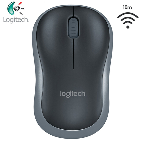Logitech-ratón inalámbrico M185 con diseño simétrico, Mouse con nanoreceptor USB para Windows, Mac OS, Linux, compatible con prueba oficial ► Foto 1/5