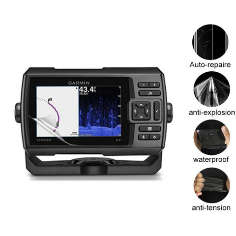 2 x PET Clear Protector de pantalla Protector de película protectora para Garmin Striker Plus 5 5cv 5dv Fishfinder rastreador GPS de mano ► Foto 1/4