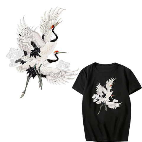 Parches de grúa de transferencia de hierro para ropa, camisetas, chaquetas, apliques térmicos lavables, pegatinas a rayas para decoración de ropa ► Foto 1/4