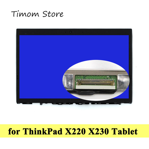 Para Tablet X220 X220i X230 X230i Lenovo Thinkpad 12,5 LCD portátil táctil pluma ASSEMBLIE 1366*768 LP125WH2 40pin FRU 04W3990 04W3991 ► Foto 1/6