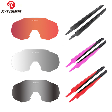 JPC-accesorios para gafas de X-TIGER, lentes fotocromáticas polarizadas de color rojo, rosa y verde, montura para Miopía ► Foto 1/6