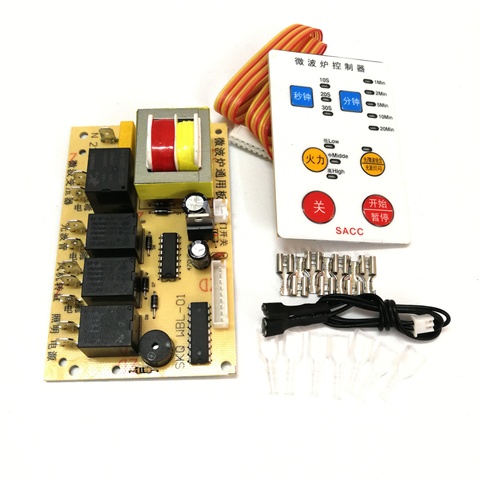 Placa universal de reparación de la placa base para horno microondas, accesorios de placa de circuito modificado, botones ultrafinos ► Foto 1/2
