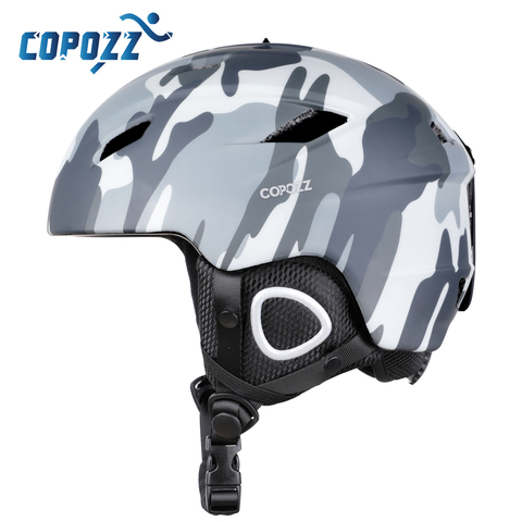 COPOZZ-casco de esquí ligero con certificado de seguridad, moldeado integralmente, Snowboard, ciclismo, esquí, nieve, unisex y niños, 2022 ► Foto 1/6