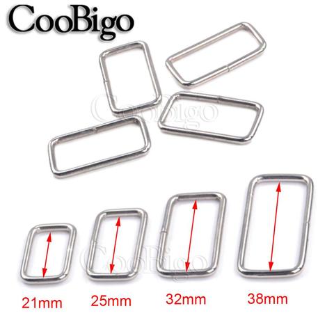 10 Uds. De hebilla para cinta deslizante de Metal rectangular, anillo redondo ajustable para mochila, bolsa de correa, Collar para mascotas, accesorios DIY ► Foto 1/6