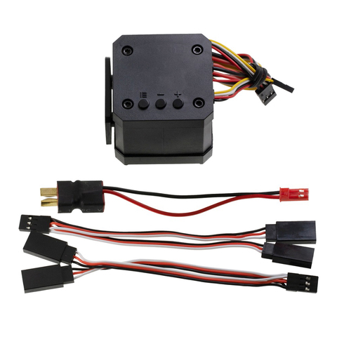 Módulo de sistema de sonido simulado de motor a control remoto, altavoz compatible con 2S-4S Lipo para coche trepador de control remoto, camión y barco, 1 Juego de 5W ► Foto 1/6