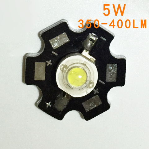 2 uds 5W blanco LED disipador de calor de aluminio placa Base placa PCB sustrato 20mm LM/linterna/bombilla foco de luces ► Foto 1/1