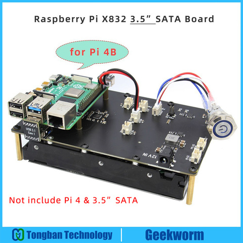 Placa de expansión para almacenamiento de Raspberry Pi X832, 3,5 