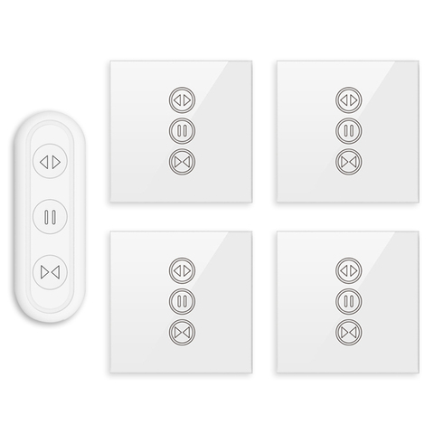 Hogar Inteligente Tuya vida inteligente cortina con WiFi interruptor con Control remoto para cortina eléctrica motorizada ciego de obturador Control de voz ► Foto 1/6