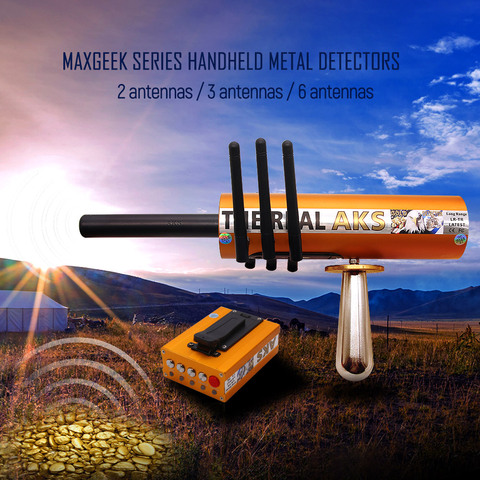 Detector de Metales Maxgeek The Real AKS dorado de largo alcance, Detector de oro, caja de plástico de 6 antenas para oro y plata + filtro ► Foto 1/6