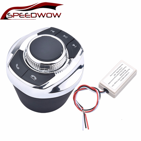 SPEEDWOW-forma de taza Universal con luz LED para coche, botón de Control de volante inalámbrico de 8 teclas para coche, reproductor de navegador Android ► Foto 1/6