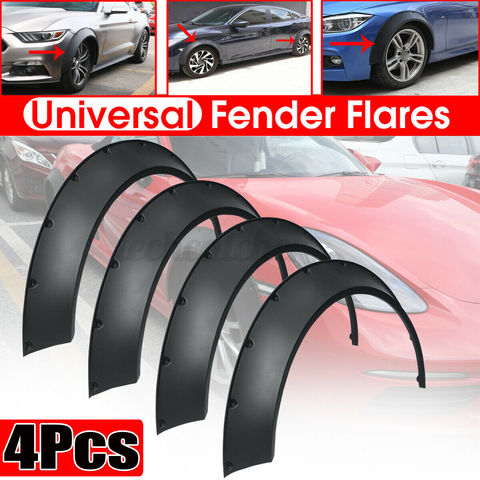 Guardabarros flexibles universales para coche, de cuerpo extraancho arcos de rueda, 3,1 pulgadas/80mm, 4 Uds. ► Foto 1/6