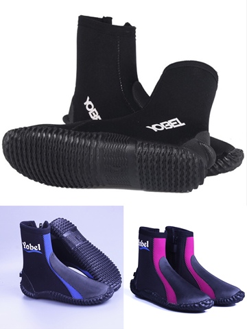 Yobel 5MM de neopreno buceo botas zapatos de agua zapatos de vulcanización de invierno a prueba de frío alto superior caliente aletas de pesca submarina Dropshipping. Exclusivo. ► Foto 1/6