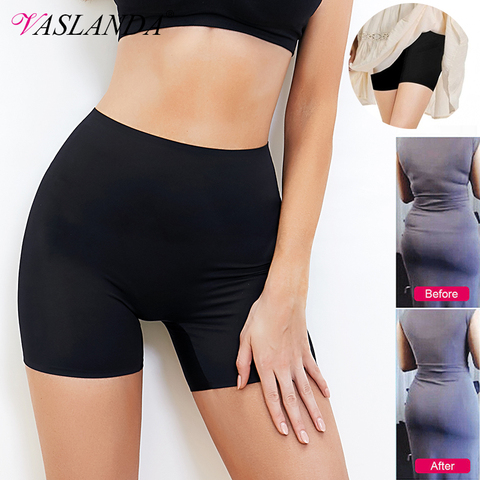Pantalones cortos antideslizantes de seguridad para mujer, bajo la falda, sin costuras, antirozaduras, Boxer, pantalones cortos de cintura alta, bragas antivaciadas, pantalones cortos Yo Ga ► Foto 1/6