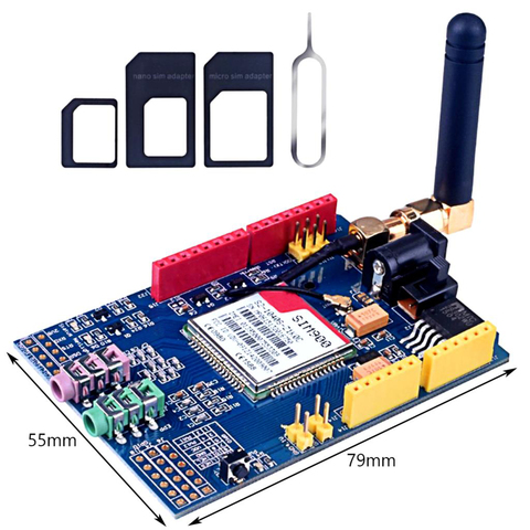 Placa de desarrollo de escudo SIM900 GPRS/GSM, módulo de cuatro bandas Compatible con C84 ► Foto 1/2