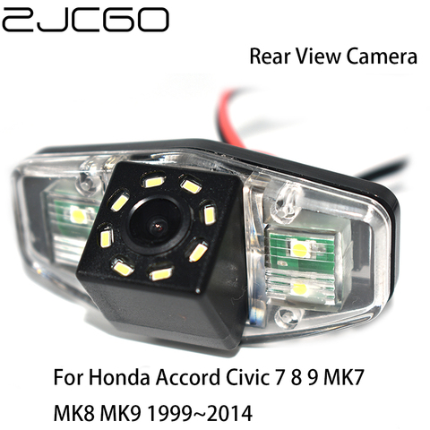 ZJCGO-cámara de visión nocturna para coche, vista trasera de coche, marcha atrás, aparcamiento, impermeable, para Honda Accord Civic 7 8 9 MK7 MK8 MK9 1999 ~ 2014 ► Foto 1/6