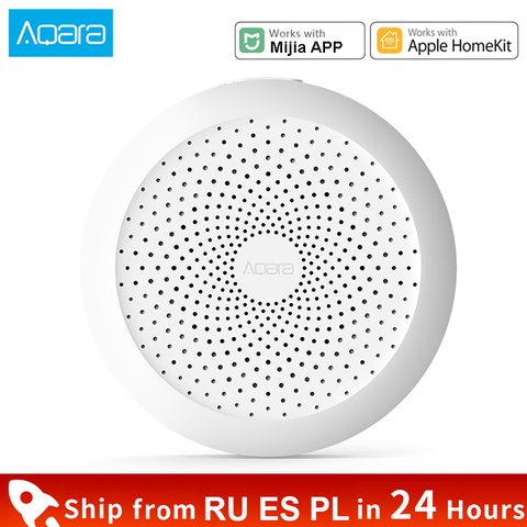 Aqara casa inteligente pasarela ZigBee WIFI Centro Aqara con RGB Led de luz de la noche de trabajo con Mijia APP Apple Homekit hogar inteligente Hub ► Foto 1/6