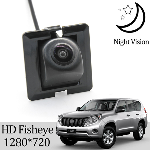 Owtosin-cámara de visión trasera HD 1280x720 ojo de pez para coche Toyota Land Cruiser Prado (150) 2009 2010 2011 2012 2013 2014 2015 2016 ► Foto 1/6