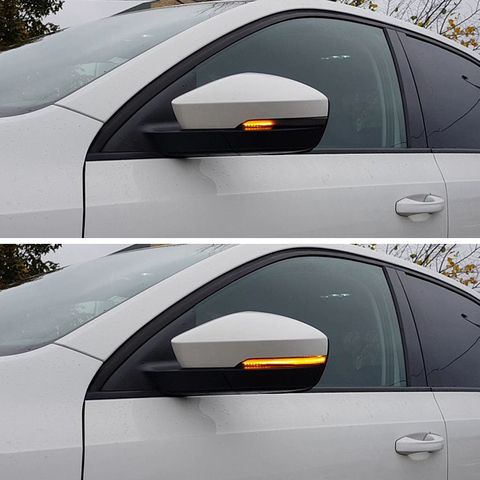 Indicador de dirección de luz LED dinámico para retrovisor de coche Skoda, intermitente para espejo lateral de Skoda Octavia Mk3 A7 5E 2014 2015 2016 2017 2022 ► Foto 1/6