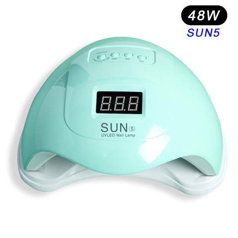 Secador de uñas SUN5, luz UV de 48W/36W para todo tipo de geles, 24LED, lámparas de manicura con Sensor automático, 10s/30s/60s/99s, herramienta de Arte de uñas con temporizador ► Foto 1/6