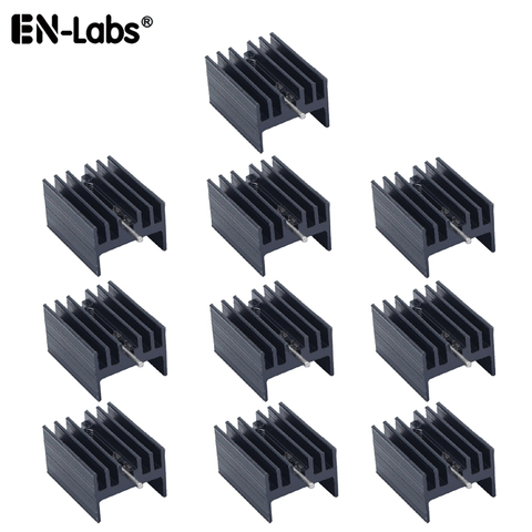 Disipador de calor de aluminio a-220 Mosfet a 220 radiador disipador de calor refrigerador para MOS LM317 L7805 L7812 L78XX conjunto de transistores IRFXX-10 Uds ► Foto 1/6