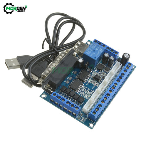 Placa de corte CNC de 5 ejes MACH3, 12V-24V, módulo controlador de Motor paso a paso, optoacoplador, placa de máquina de grabado aislada con Cable USB ► Foto 1/6