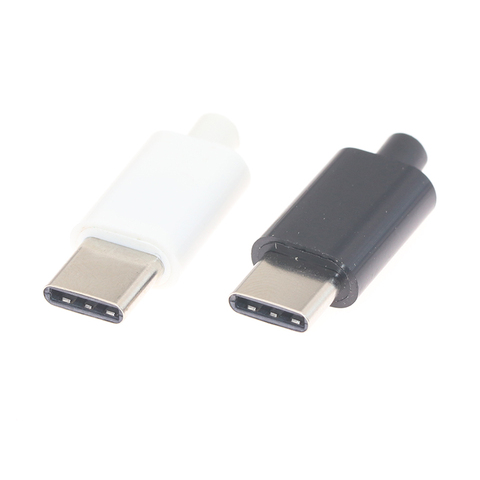 Conectores USB 3,1 tipo C de 2 uds 5 uds., conector trasero, conector macho, terminales eléctricos, soldadura DIY, cable de datos, accesorios OGT 24 pines ► Foto 1/6