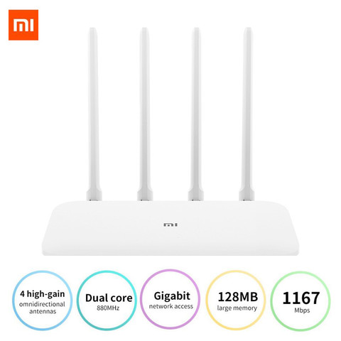 Xiaomi Mi WiFi 4A Router Gigabit edición 2,4 GHz + 5GHz WiFi 16MB ROM + 128MB DDR3 de alta ganancia 4 antena APP Control IPv6 ► Foto 1/6