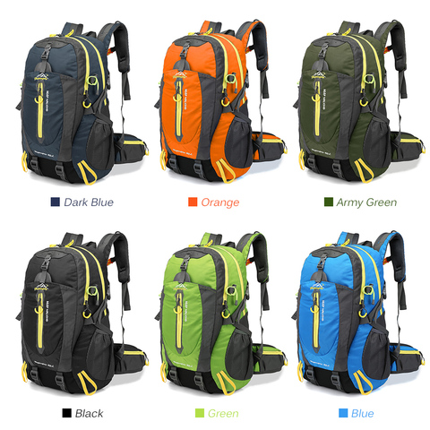 Mochila impermeable de escalada para hombre y mujer, bolsa para deportes al aire libre, viaje, Camping, senderismo, 40L ► Foto 1/6