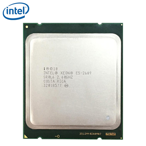 Intel-procesador Intel Xeon E5 2689 LGA 2011, 115W, 2,6 GHz, 8 núcleos, 16 hilos, CPU de escritorio, ocho núcleos, E5-2689 probada 100% el trabajo ► Foto 1/6