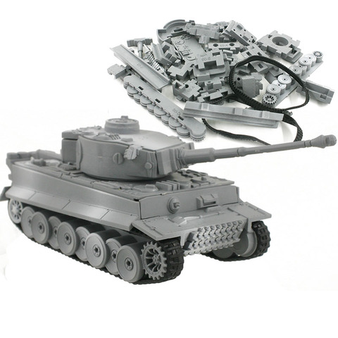 4D modelo Kits de construcción militar asamblea modelo Tigre tanque panzerkampfwagen VI colección de juguetes educativos de alta densidad Material ► Foto 1/6