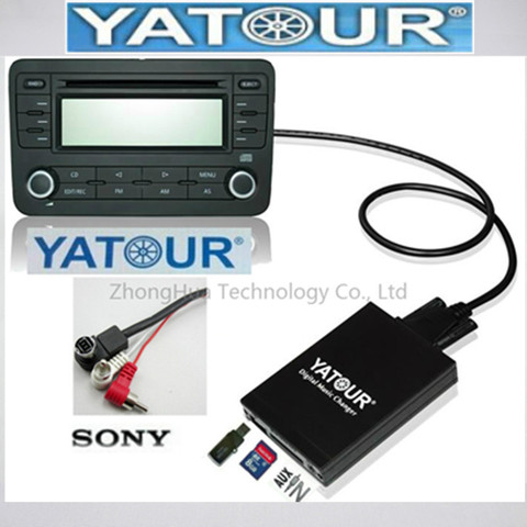 Yatour música Digital de Audio de coche estéreo USB adaptador MP3 AUX Bluetooth para Sony unidad de interfaz de cambiador de CD Player ► Foto 1/6